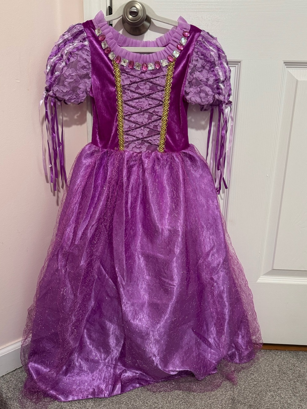 Trish Scully Girls 7 Purple Princess Dress Costume Gown